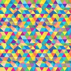 Colorful geometric pattern of triangles