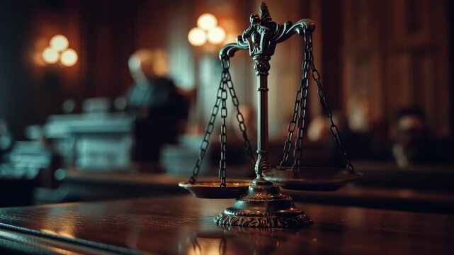 Supreme court appeal concept featuring justice scale courtroom symbolizing legal balance fair judgment law with serious