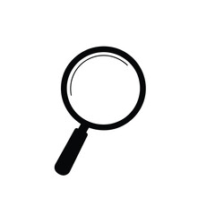 Magnifying Glass Icon Element on Transparent Background, Search and Find Symbol