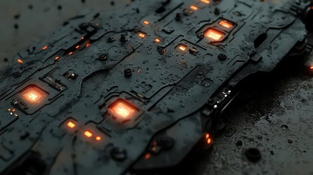 Dark Sci-Fi Tech Panel