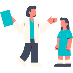 Child Health Consultation Illustration