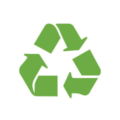 Fototapeta premium Green Recycling Symbol Eco-Friendly Reuse and Reduce Icon