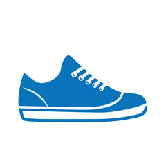 Stylish Blue Sneaker Icon A Versatile Graphic for Sport, Fashion, and Everyday Use