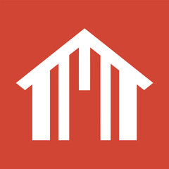 Vintage wooden baseball bat illustration with long shadow on beige background for sport concept, equipment, recreation and fitness design