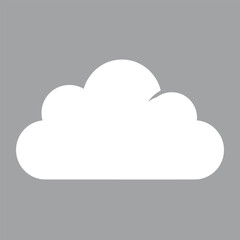 Modern digital cloud symbol for internet services and data storage solutions, representing connectivity and scalable technology infrastructure.