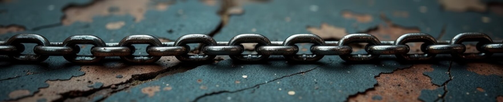 Crossed metal chains, distressed leather; moody lighting , luxury, biker, erotic