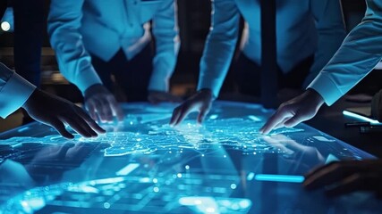 engineers, scientists, developers, collaboration, illuminated table, technology research, high-tech lab, industrial design, engine prototype, CAD, engineering teamwork, innovation, brainstorming - Powered by Adobe