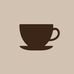 Simple Coffee Cup Illustration A Warm Beverage Concept