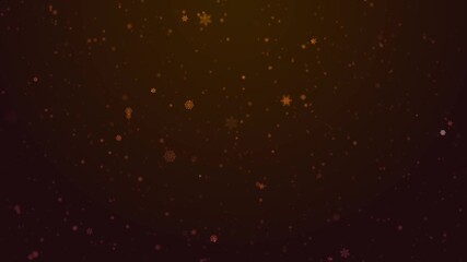 Golden yellow snow particles softly drift through warm festive glow. creates dreamy holiday ambiance for celebration visuals, Christmas themes, magical winter scenes, seasonal animation effects. - Powered by Adobe