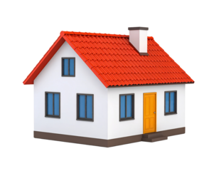 House roof architecture building home property on transparent background