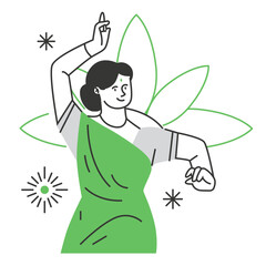 Indian Culture Character Illustration