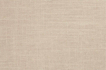 Brown linen fabric cloth texture for background, natural textile pattern.