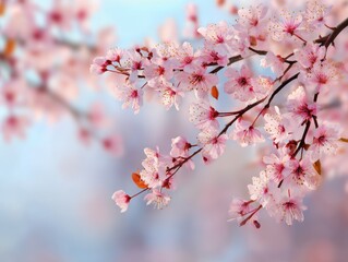 Obraz premium Pink Blossom Branches, Spring Flowers