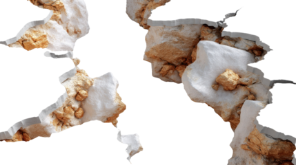 Cracked Stone Surface: A close-up shot revealing the raw beauty of a cracked stone surface, highlighting textures and details, evoking a sense of age and natural erosion.