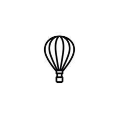 Fototapeta premium Outline of a Hot Air Balloon on a Background