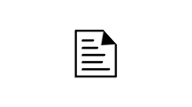 Documents file icon isolated . PDF File icon isolated .