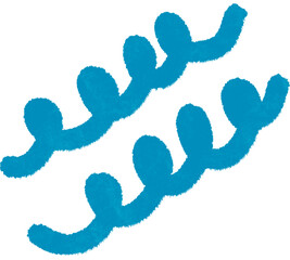 Blue Wave Harmony , Orange Energy Waves