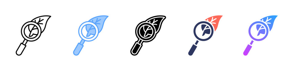 Research icon sheet multiple style collection