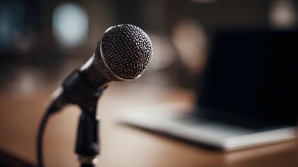 Microphone setup for remote work or conference call