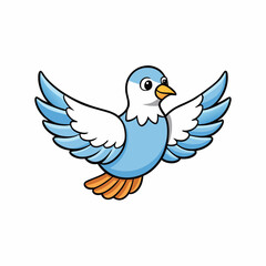 dove logo icon on white background