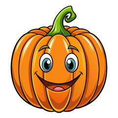 pumpkin icon on white background