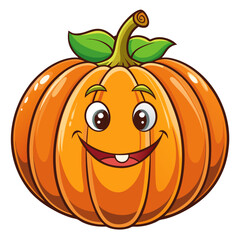 pumpkin icon on white background