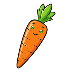 carrot vegetable icon white background