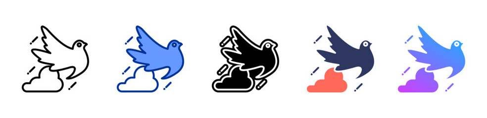 Soaring Freedom icon sheet multiple style collection