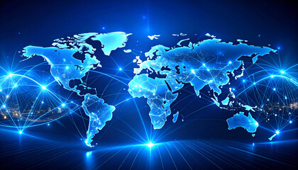 Global Network Connections Map. (1)