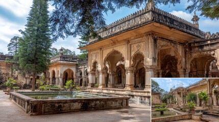 Ancient Architecture: The Majestic Jahaz Mahal in Mandu, India
