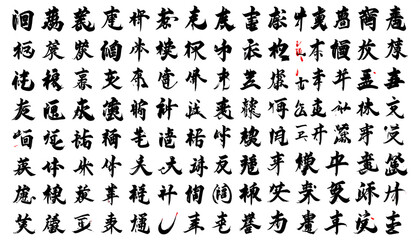 Chinese Calligraphy Art Texture.