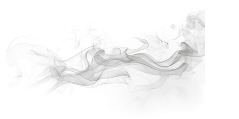 A visual representation of a cloud of smoke against a black background in a horizontal format © synthetic