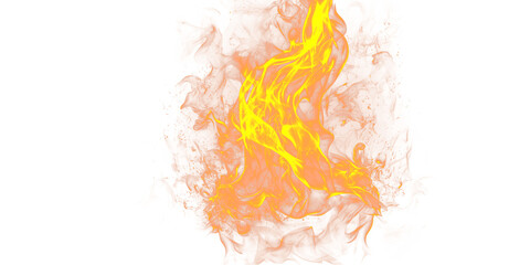 A vibrant display of orange and yellow flames against a stark black background creating a fiery effect