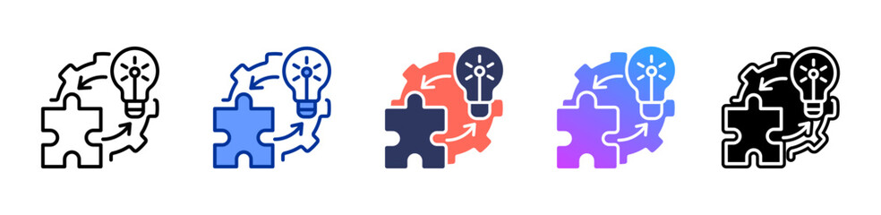 Kaizen icon sheet multiple style collection