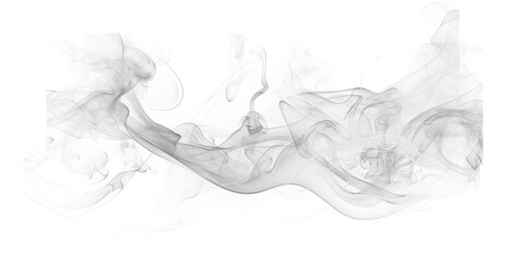 A translucent white smoke effect floating against a black background with blurred edges and pixelation