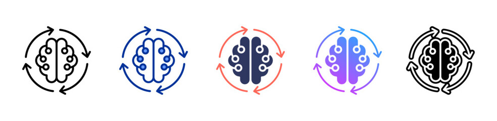 Autonomous icon sheet multiple style collection