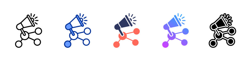 Multichannel icon sheet multiple style collection