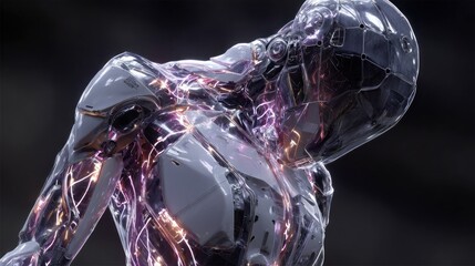 Translucent Android: A Futuristic Vision of Artificial Intelligence