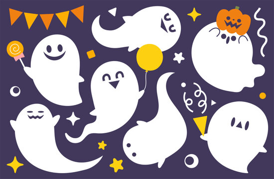 「かわいいおばけ」の写真素材 | 741,474件の無料イラスト画像 | Adobe Stock