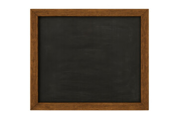 Wooden-framed blackboard hanging, offering clean writing surface for classroom communication, learning, or messaging needs