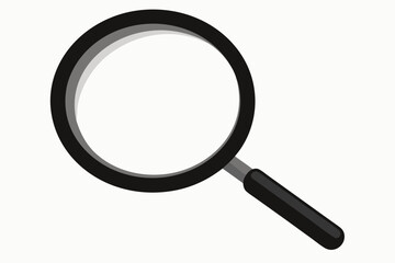 Magnifying Glass Vector Illustration, Search Icon, Zoom Tool, Lens, Exploration, Investigation