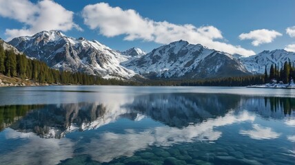 mountain lake in the mountains