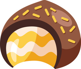 Chocolate Truffle with Mango Cream Filling