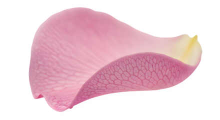 Delicate pink rose petal showcases intricate veining and soft gradient, evoking romance, beauty, and natural elegance for sophisticated designs.
