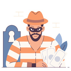 funny cartoon man with glasses