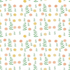 seamless pattern with flowers