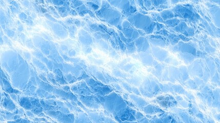 Obraz premium Bright blue ocean waves roll gently across the surface under a clear sky. Sunlight reflects on the water, creating a shimmering effect that highlights the dynamic movement of the waves.