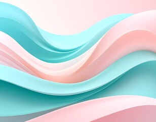 Obraz premium abstract pink terq color wave background