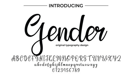 Gender - Elegant Script Font for Smooth Handwritten Design and Creative Typography