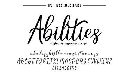 Abilities - Elegant Script Font for Smooth Handwritten Design and Creative Typography